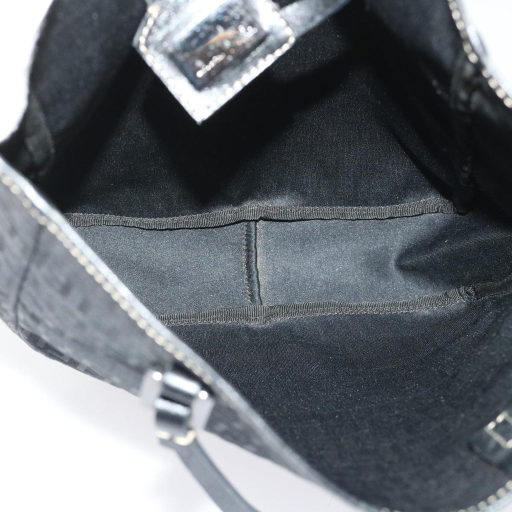 FENDI Zucchino Canvas Tote Bag Black ar9954