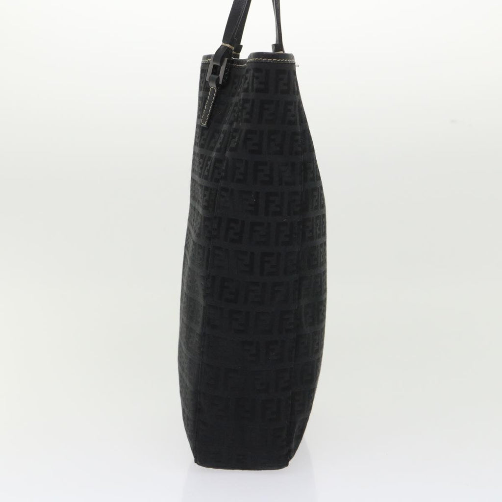FENDI Zucchino Canvas Tote Bag Black ar9954