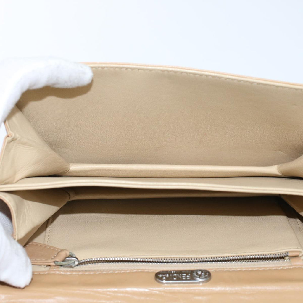 FENDI Shoulder Bag Leather Beige ar9994