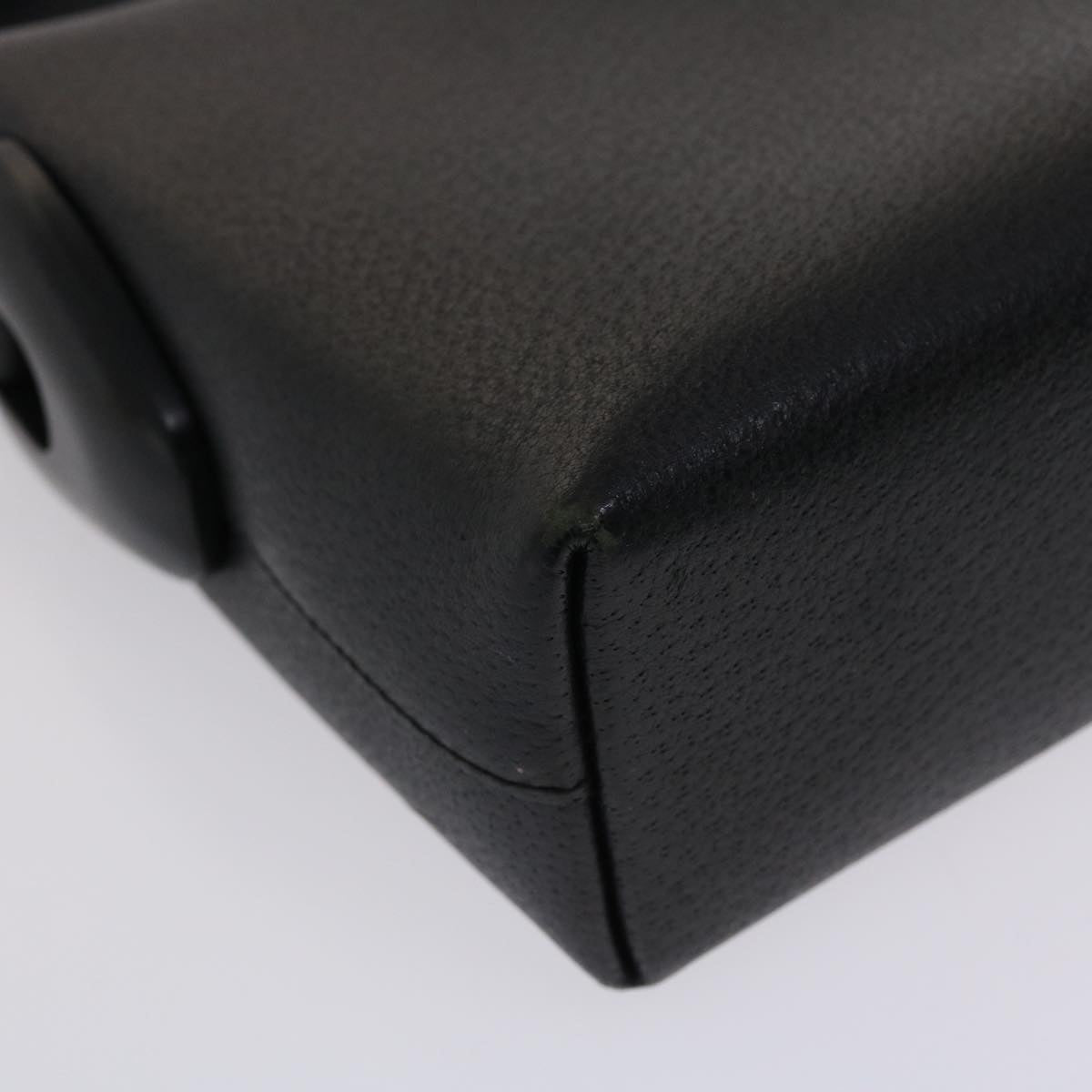 GUCCI Hand Bag Leather Black ar9996