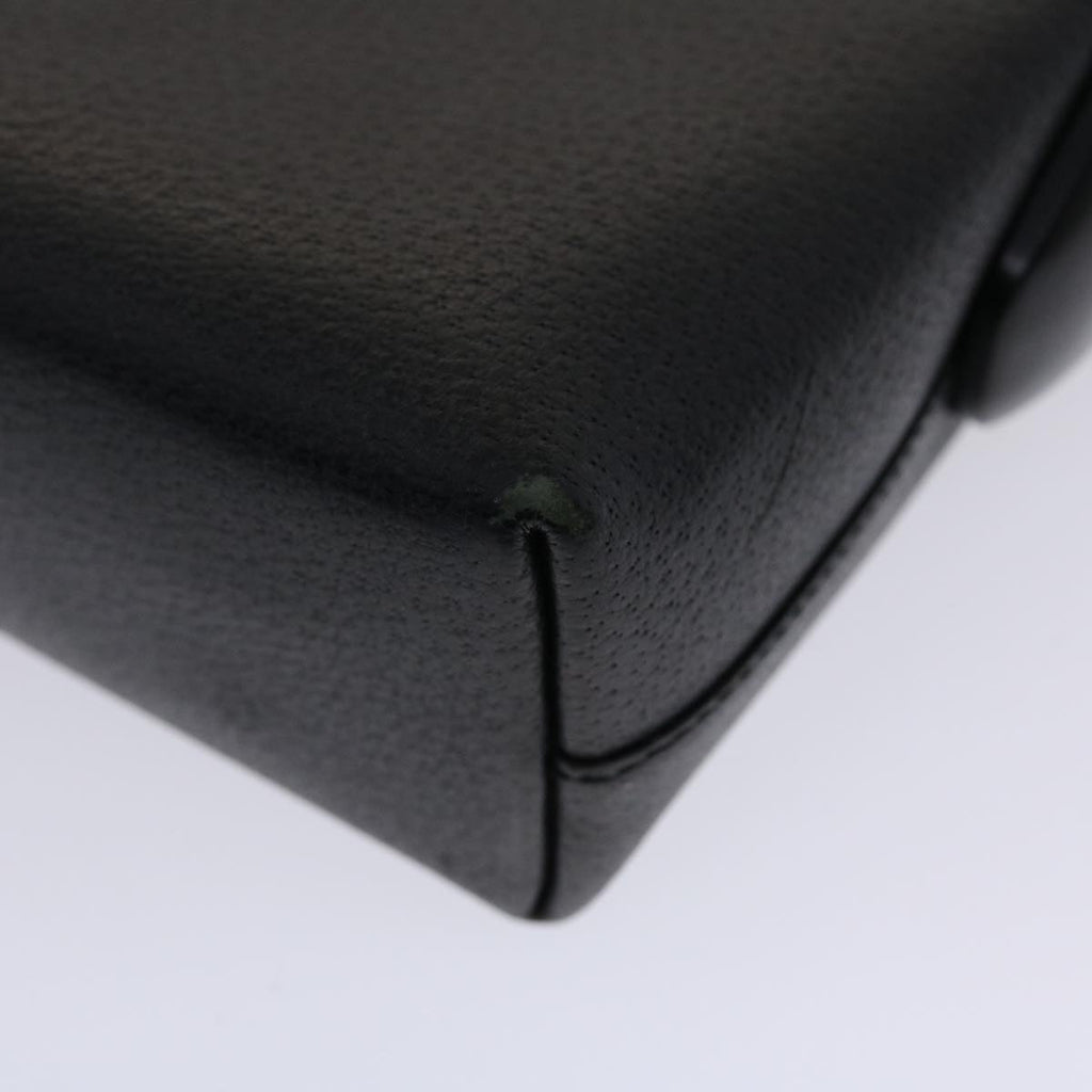 GUCCI Hand Bag Leather Black ar9996