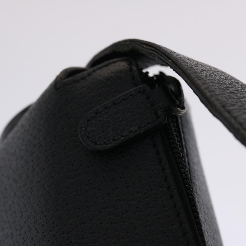 GUCCI Hand Bag Leather Black ar9996