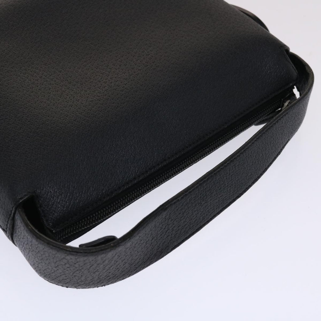 GUCCI Hand Bag Leather Black ar9996