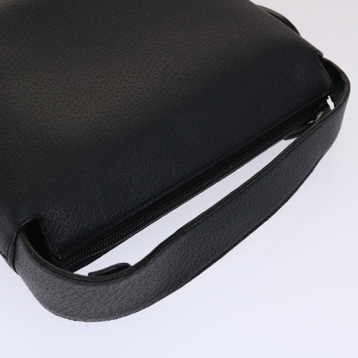 GUCCI Hand Bag Leather Black ar9996