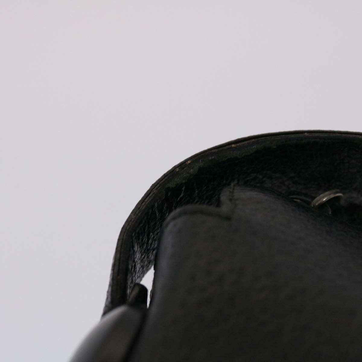GUCCI Hand Bag Leather Black ar9996