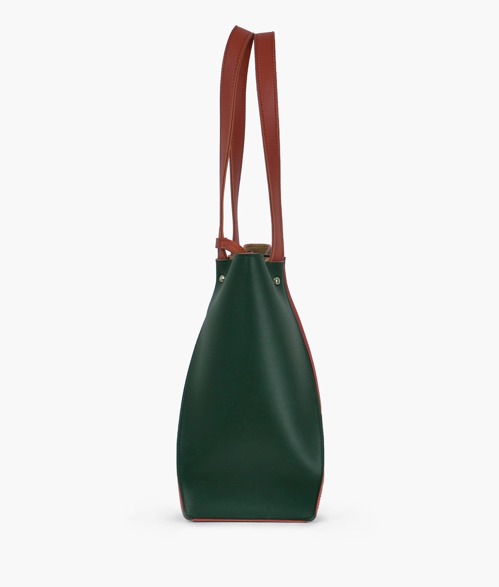 Army green shopping tote bag