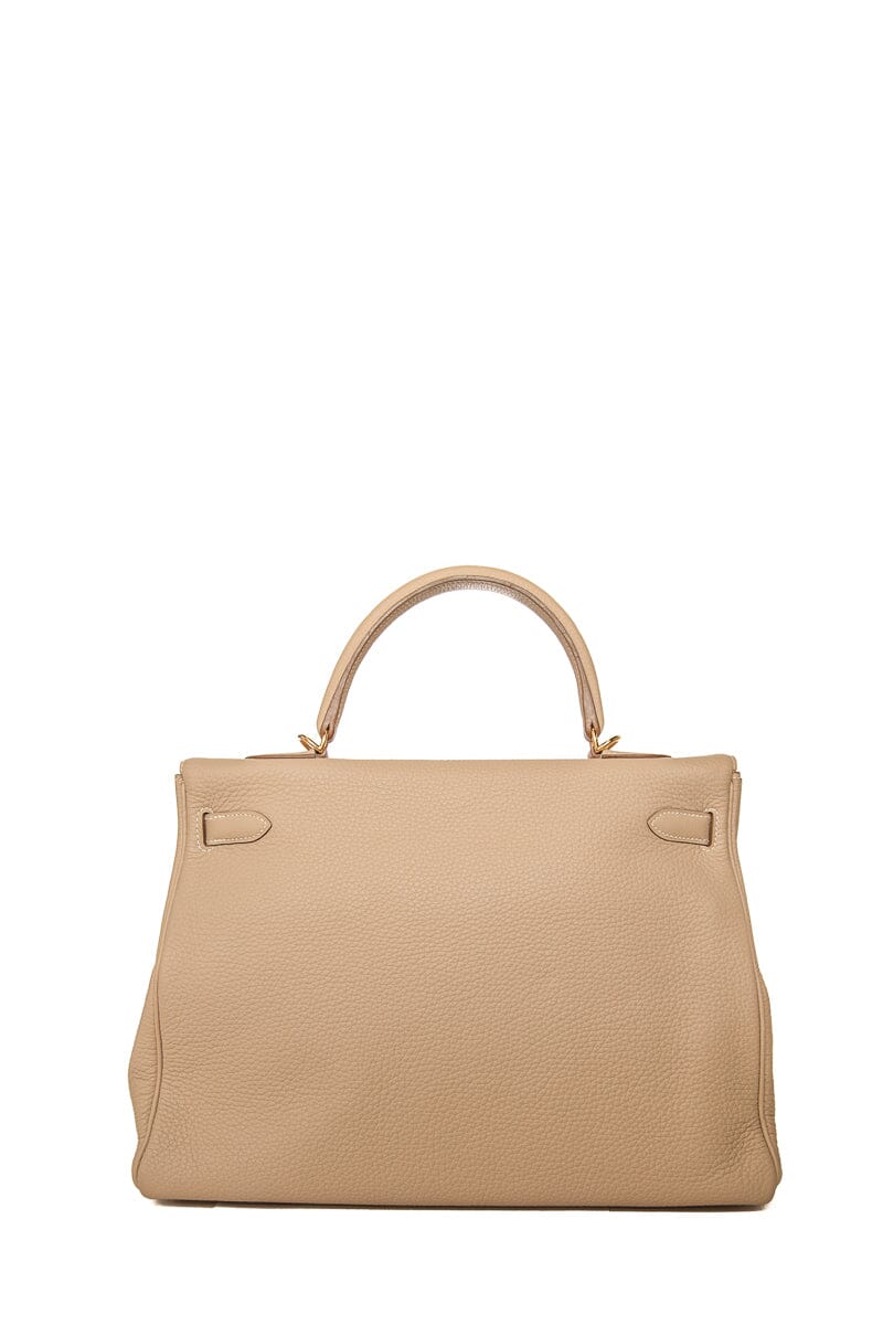 HermÃƒÆ’Ã‚Â¨s Argile Grain Kelly 35  Togo GHW  Handbag