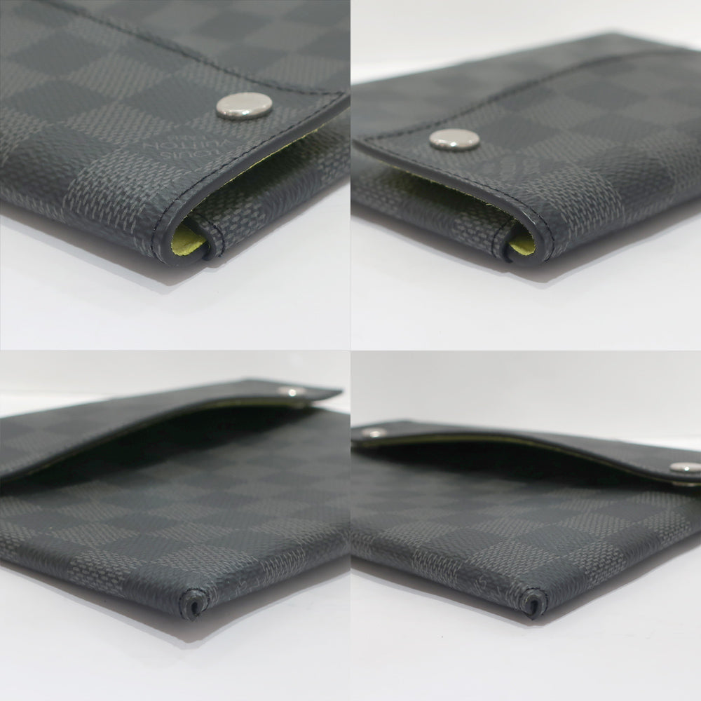 Louis Vuitton Alma Triple Pochette N60255 Damiet Silver   Clutch Bag Mens Box Preservation Bag