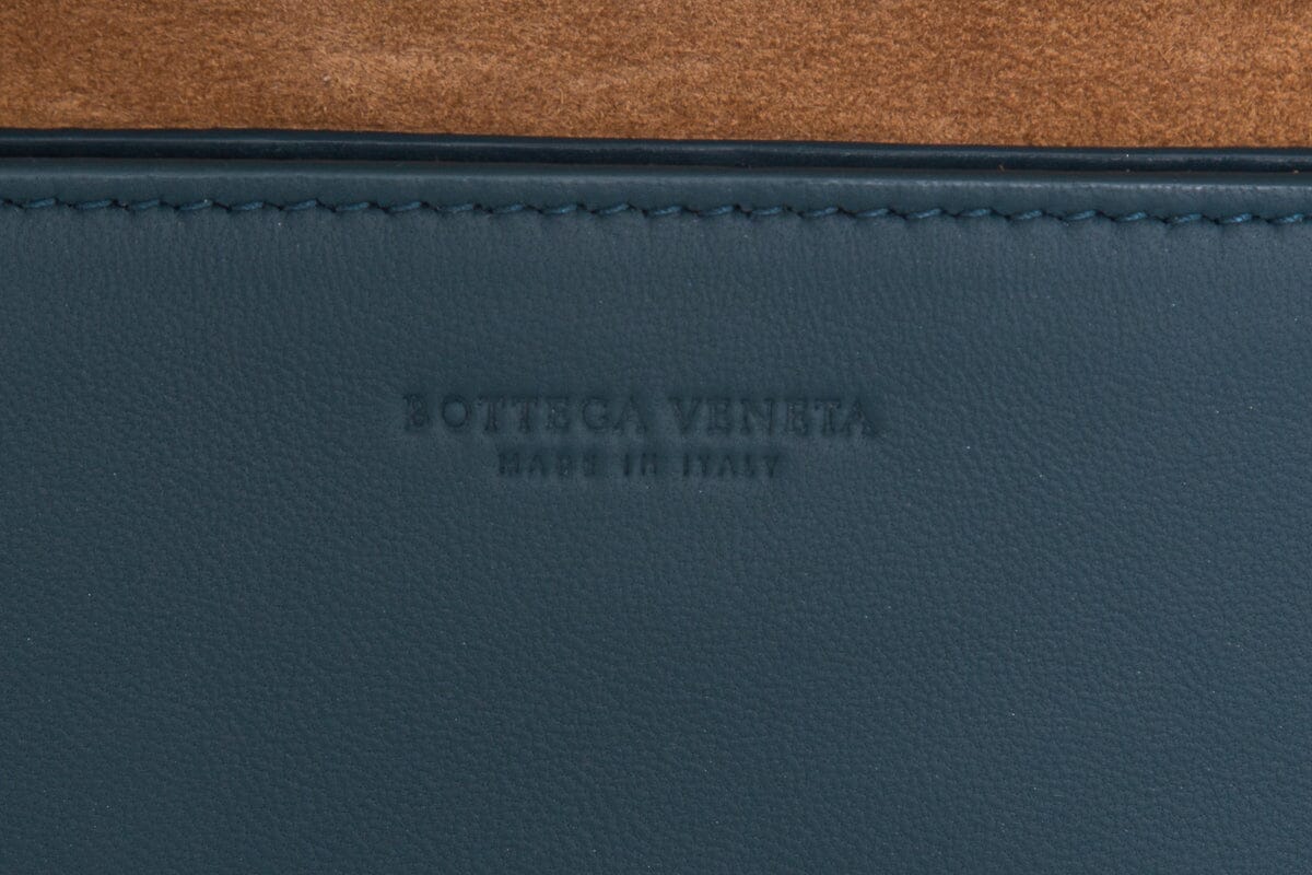 Bottega Veneta Teal Mini Cassette Cross-Body