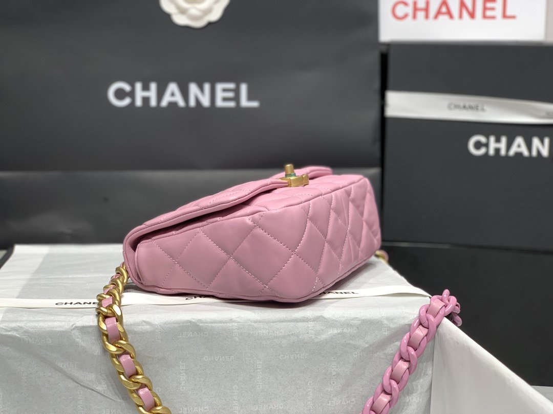 CHLSmall GlamIap Bag Gold-Tone Metal PiNike Bag For Women 16cm/6.2in