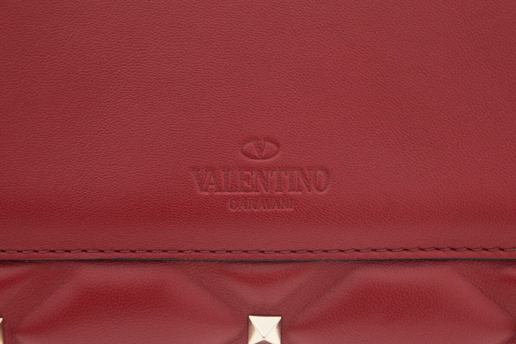 Valentino Navy & Red Leather Candystud Top Handle Handbag