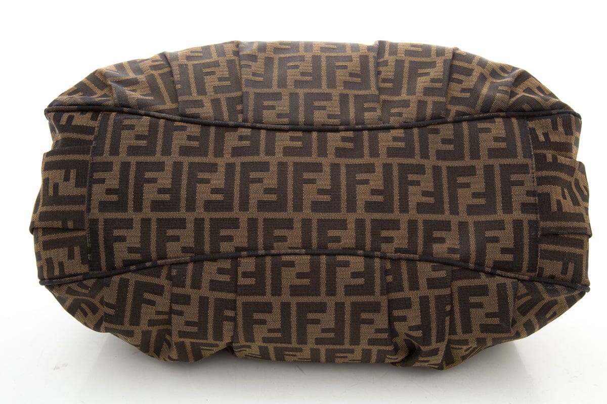 Fendi Brown Zucca Mia Shoulder Handbag