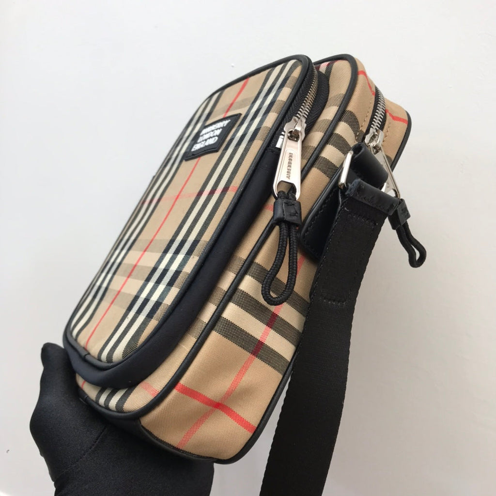 GLAMI Vintage Check And Crossbody Bag For Men, Bags 8.7in/22cm