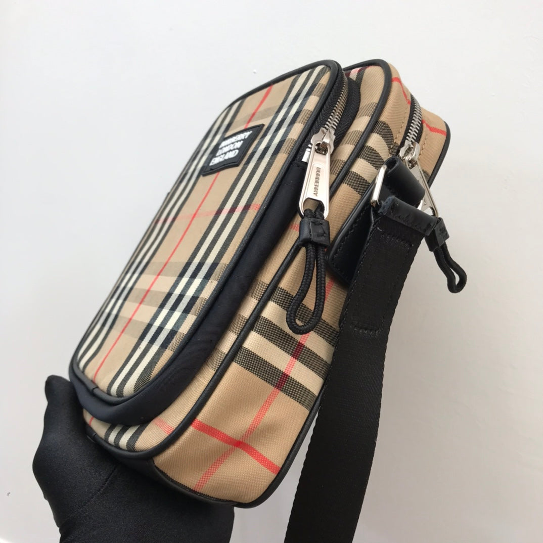GLAMI Vintage Check And Crossbody Bag For Men, Bags 8.7in/22cm