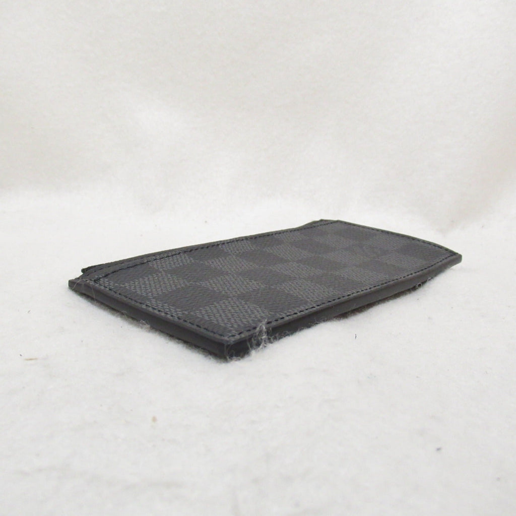 Louis Vuitton Coin Card Her Coin Case Coin Case Wallet PVC Coated Canvas Damier Graffit Men Black N64038