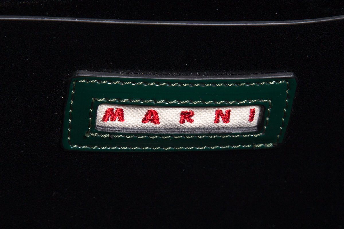Marni Forest Green Shopping Tote