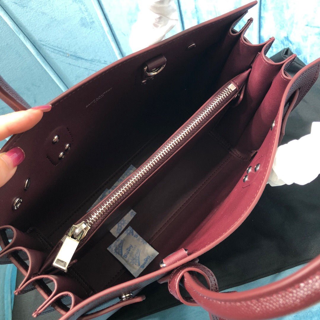 GLAMI Sac De Jour Baby In Shiny Burgundy For Women 10.2in/26cm YSL