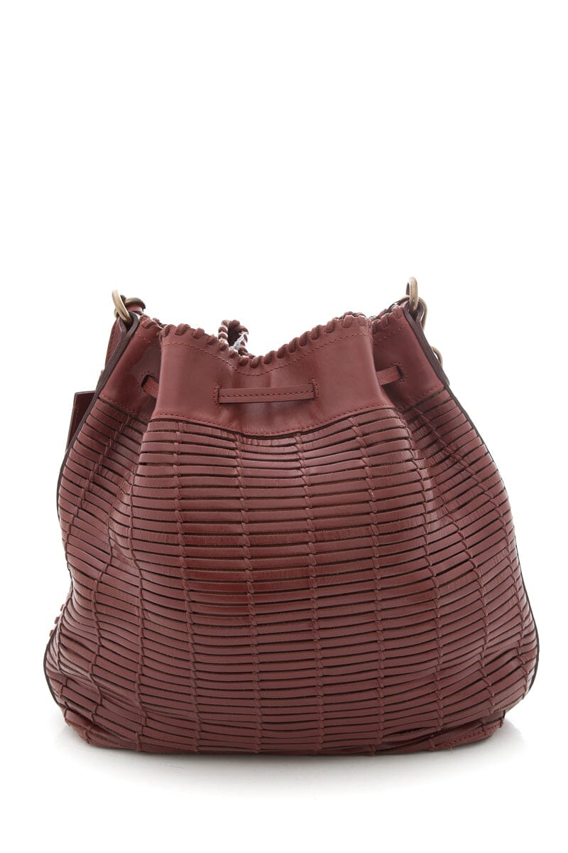 Ralph Lauren Brown Woven Leather Handbag