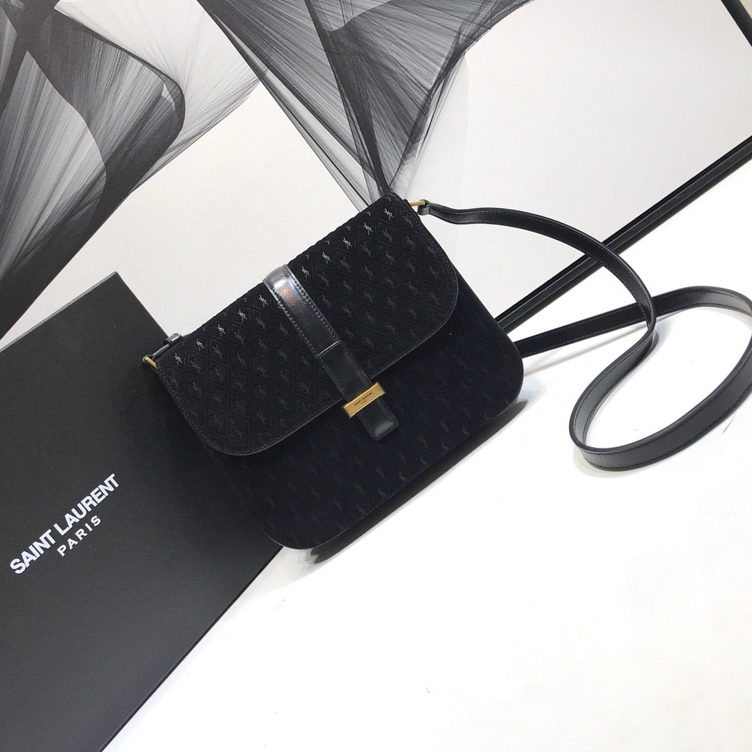 GLAMI Le Monogramme Small Satchel In Monogram Canvas And Smooth Black For Women 9in/23cm YSL