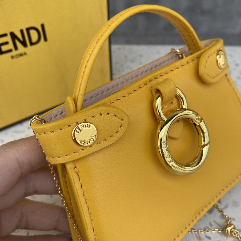 FI Nano GlamI Charm Crossbody Yellow Bag For Woman 12cm/4.5in
