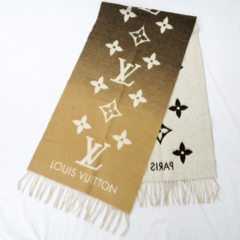 Louis Vuitton M73675 Beige Cashmere 100% Monogram Brown Tea  Mini