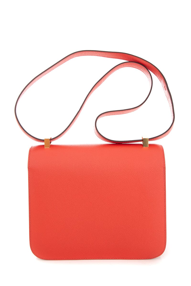 HermÃƒÆ’Ã‚Â¨s Rose Jaipur Epsom Leather 24 cm Constance