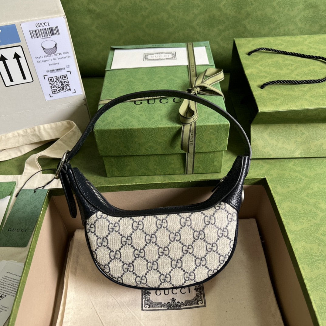 Glami OphiGLAMIa Glami Mini Bag Beige And Blue Glami Supreme Canvas For Women 7.9in/20cm Glami 658551 96IWN 4076