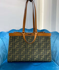 FI GlamI x Tote Bag Khaki For Women, Bags 15.7in/40cm FF 8BH374