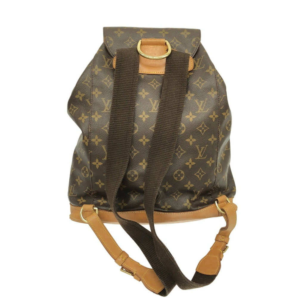 Louis Vuitton Montsouris Gm  Canvas Backpack Bag ()
