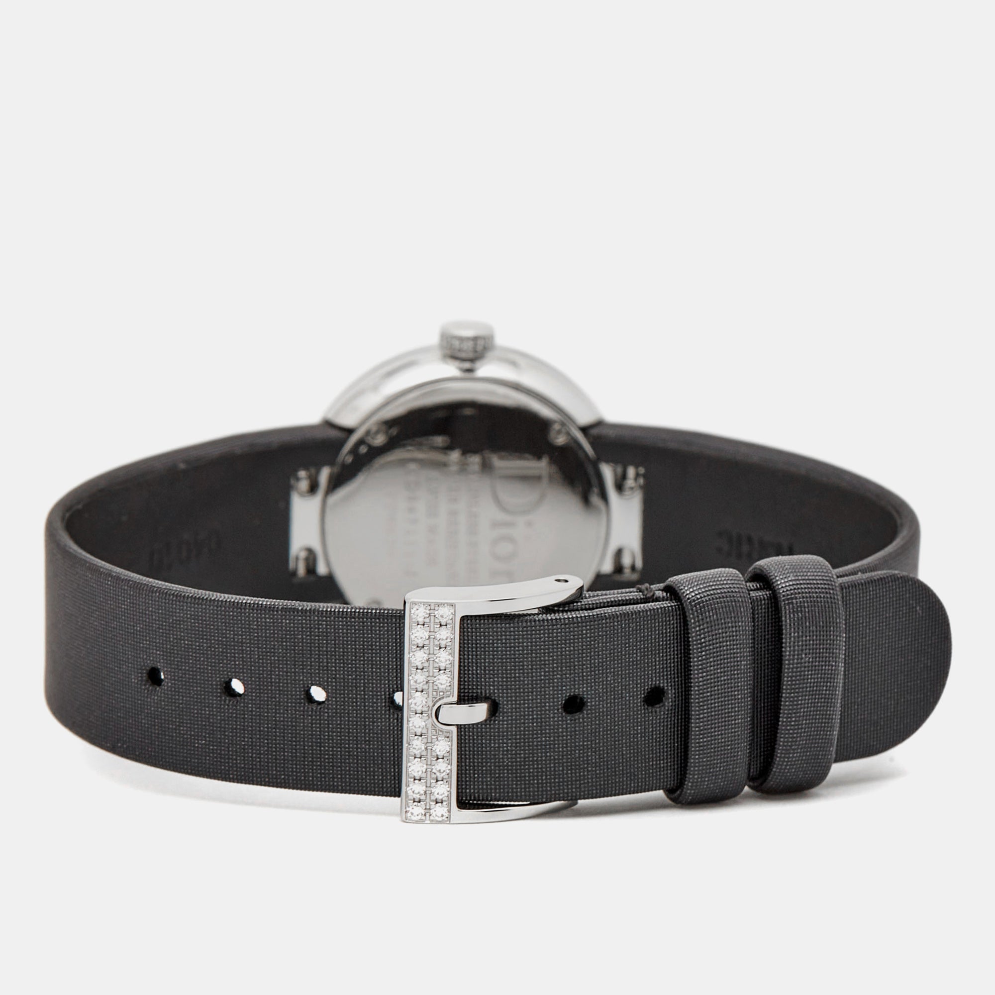 Dior Black Stainless Steel Diamond Satin La D De Dior Cd043114A002 Women Wristwatch 25 Mm