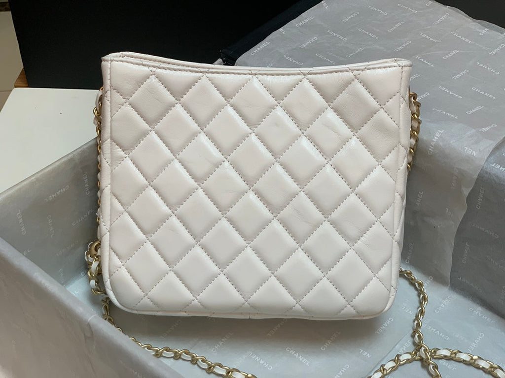 CHLHobo Handbag White Bag For Women 16cm/6in