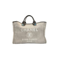 Chanel Medium Grey Deauville Shopping Tote