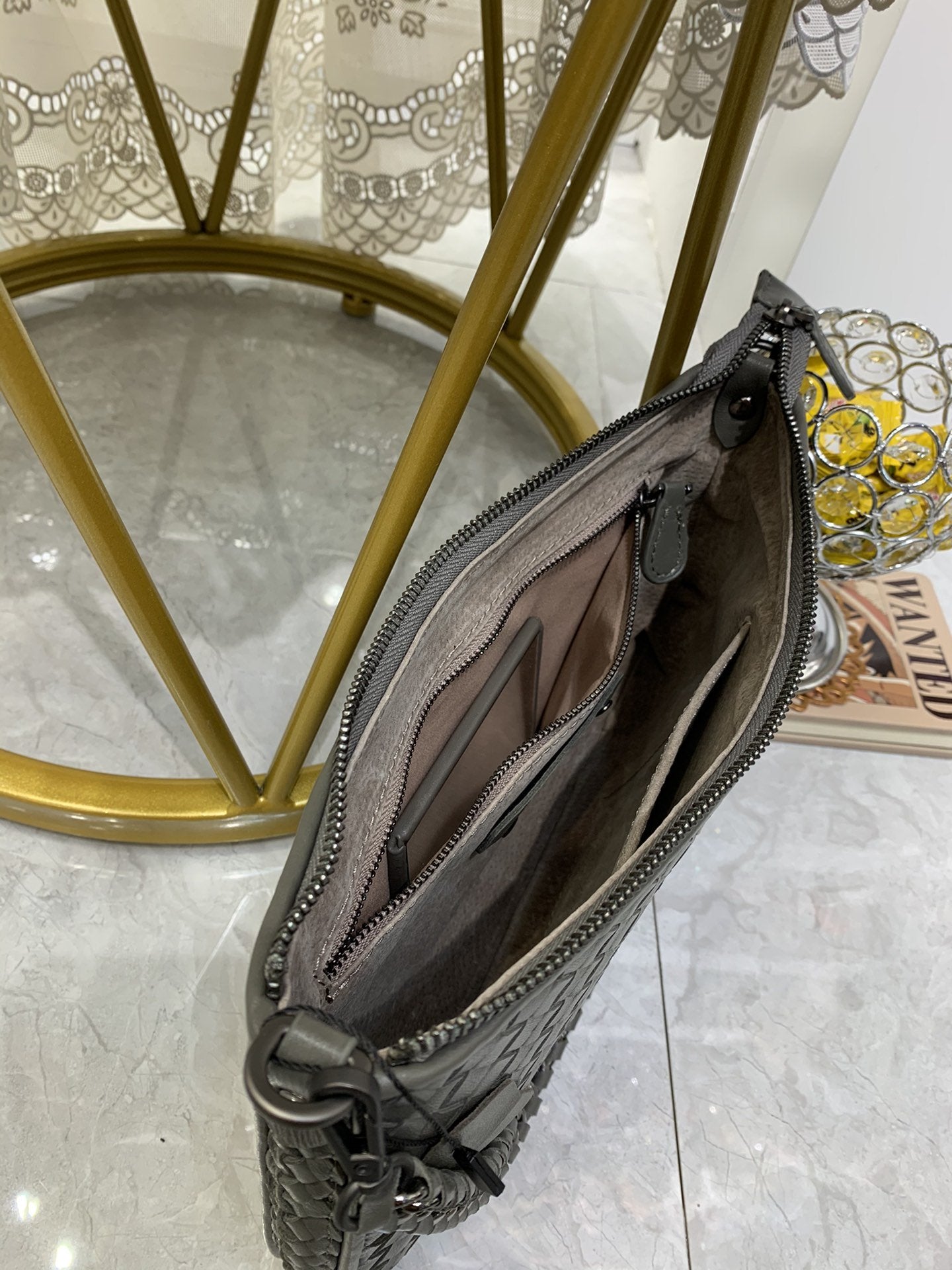 GLAMI Crossbody Bag Cinereous, For Women, Bags 9.4in/24cm