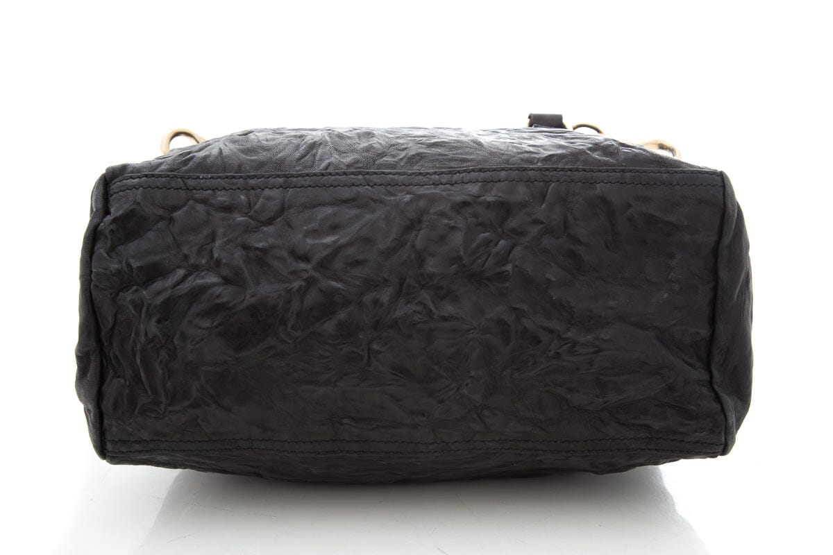 Givenchy "Pandora"  Medium Black Tumbled Leather Cross-Body