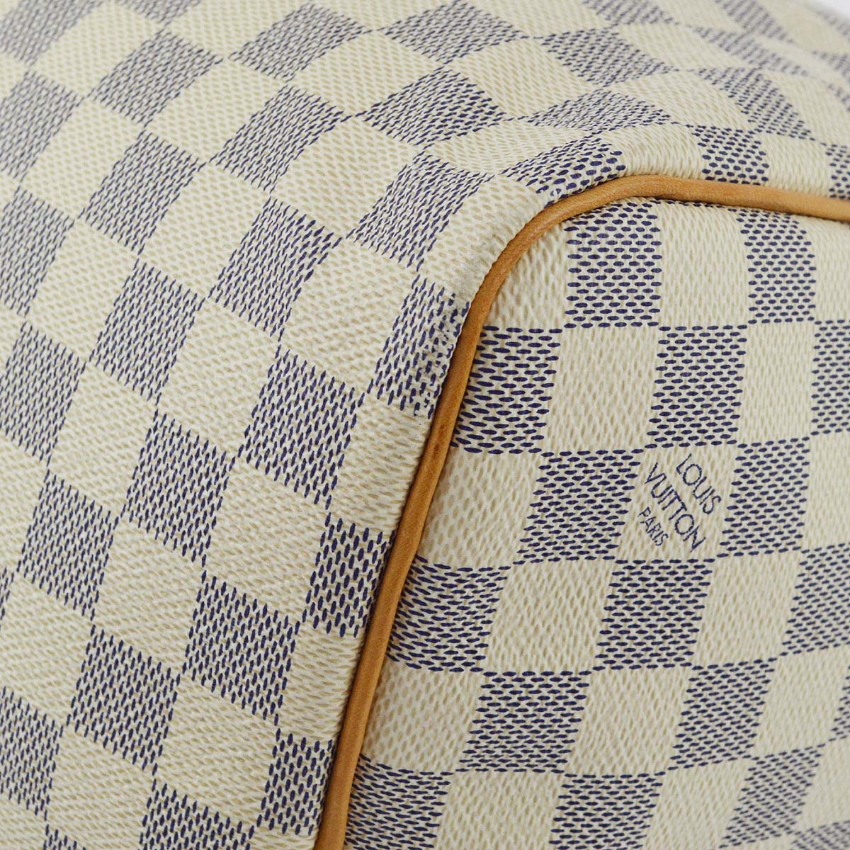 Louis Vuitton Damier Azur Keepall Bandouliere 55 Duffle Bag N41429