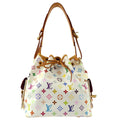 Louis Vuitton White Monogram Multicolor Petite Noe Bag M42229