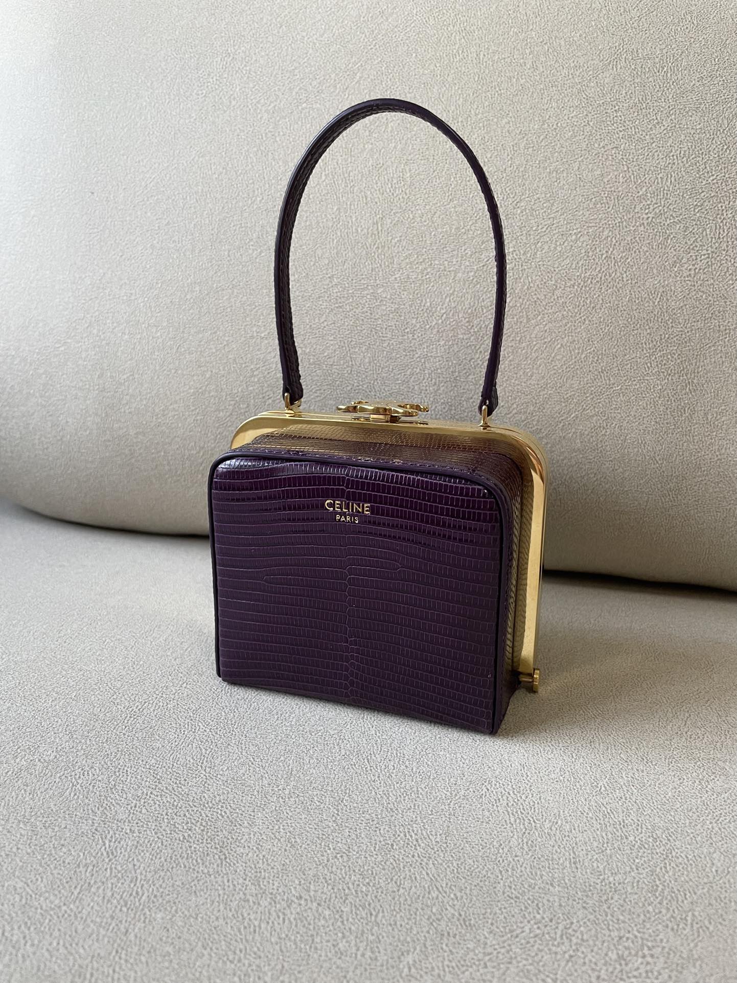 GLAMI Triomphe MinauGLAMIere In Lizard Violet For Women 4in/10cm