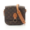 Sun Crew MM Monogram Shoulder Bag PVC Leather Brown