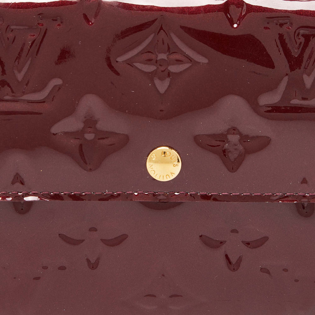 Louis Vuitton Rouge Fauviste Monogram Vernis Sarah Wallet