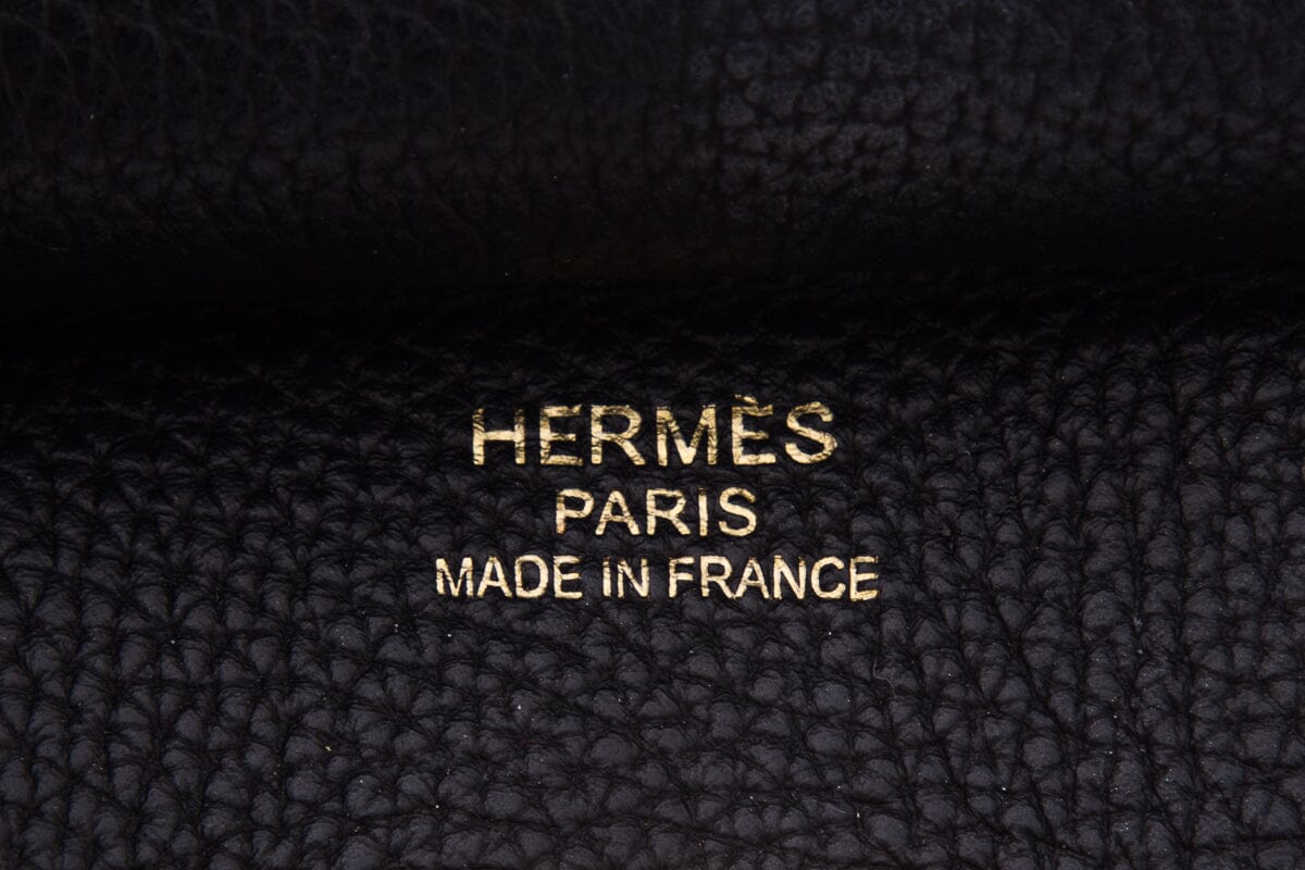 HermÃƒÆ’Ã‚Â¨s 2018  Noir Clemence 35cm Birkin Handbag W/ Gold HW