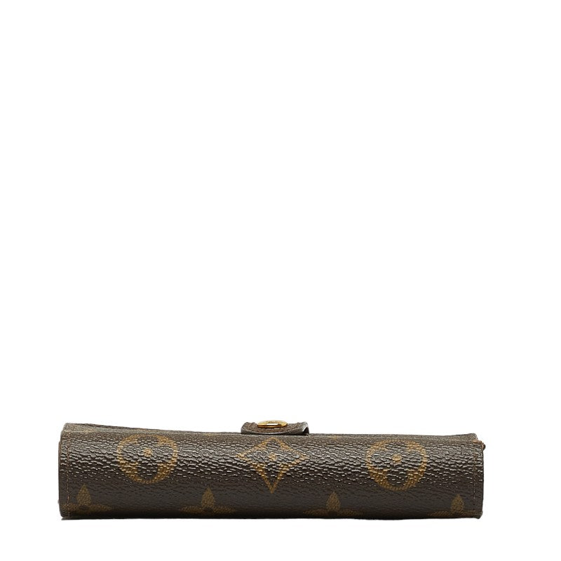 Louis Vuitton Monogram Vienna Double Fed Wallet Compact Wallet M61663 Brown PVC Leather  Louis Vuitton