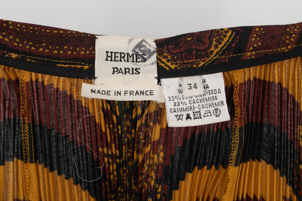 Jupe en soie plissÃƒÆ’Ã‚Â©e HermÃƒÆ’Ã‚Â¨s