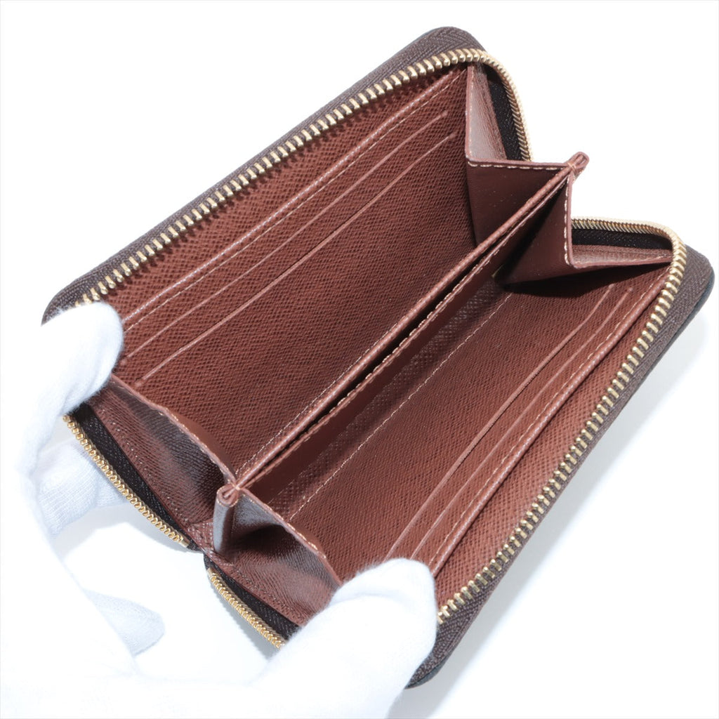 Louis Vuitton Monogram Zippy Coin Pass M60067 Brown Coin Case
