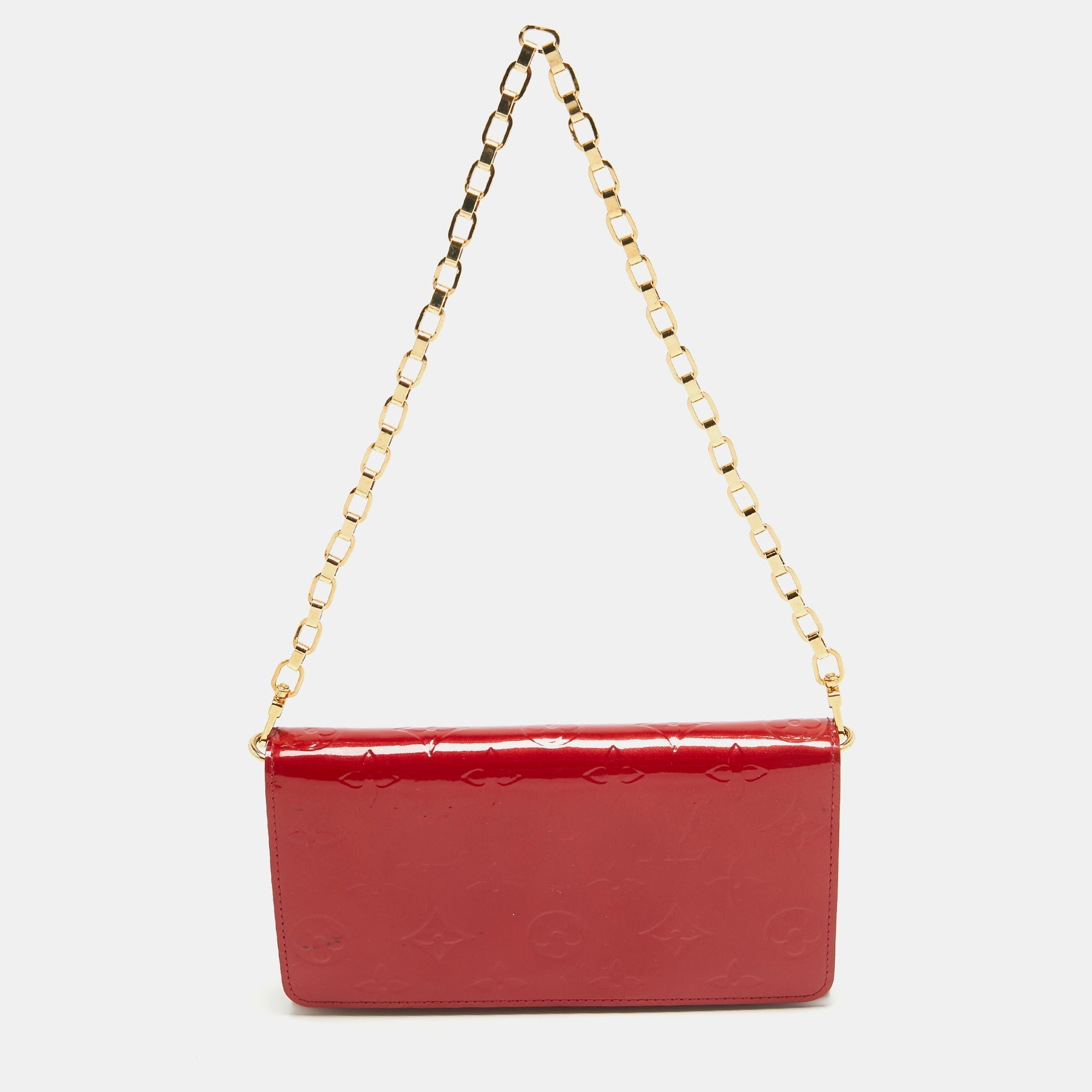 Louis Vuitton Pomme D'amour Monogram Vernis Chaine Wallet