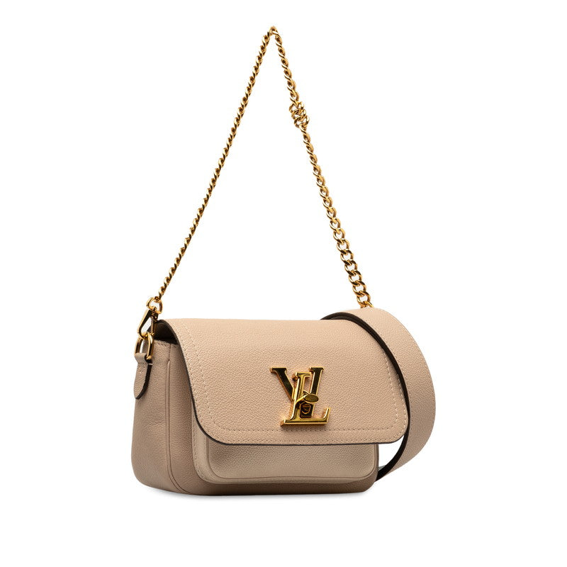 Louis Vuitton Locky Tender Handbag Shoulder Bag 2WAY M58554 Grey Beige Leather  Louis Vuitton