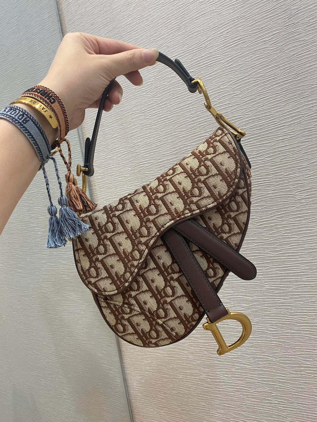 GLAMI Brown Mini Saddle Bag For Women 21cm/7in CD