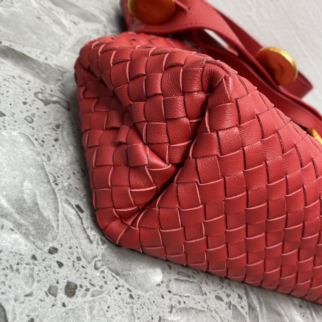 GLAMI Intrecciato Shoulder Bag Red, For Women, WomenÃƒÂ¢Ã¢â€šÂ¬Ã¢â€žÂ¢s Bags 10.2in/26cm