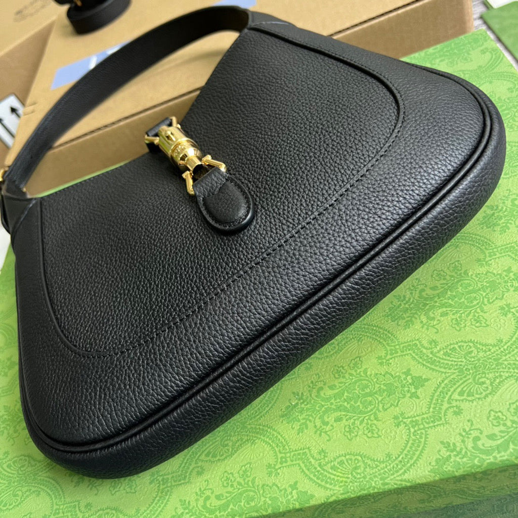 gg Jackie 1961 Small Shoulder Bag Black For Women, Women’s Bags 10.8in/28cm gg ‎636709 10O0G 1000