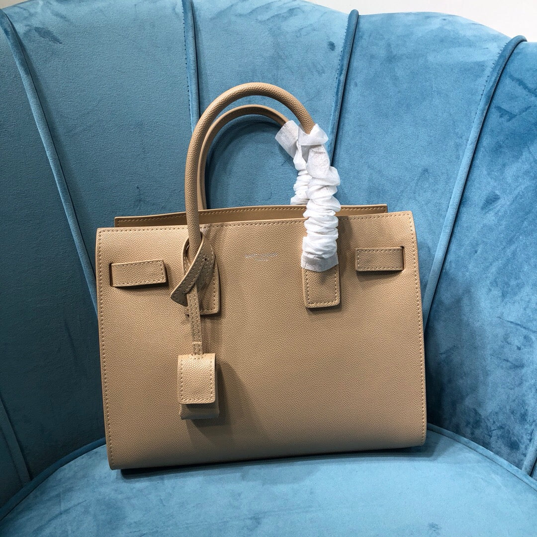 GLAMI Sac De Jour Baby In Shiny Dark Beige For Women 10.2in/26cm YSL 42186302G9W2721