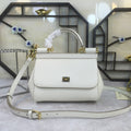 GLAMI MeGLAMIum Sicily Handbag In Dauphine White For Women 10.2in/26cm GLAMI GLAMI4347A100180001